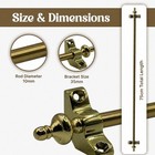 Set Of 17   Stair Carpet Rods   Urn Finial - Polished Brass   Runners Up To 70cm