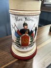 Vintage German Regimental 1 2l Beer Stein With Lithograph Bottom
