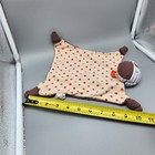 Organic Farm Buddies Puppy Dog Lovey Security Blanket Polka Dots Knotted Rattle