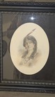 Antique Native American Indian Girl Portrait Schlesinger 1911