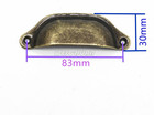 20pcs Antique Bronze Iron Drawer Pulls Vintage Cabinet Handles 96mm 3 75