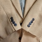 Mens Cricketeer Sport Coat Blazer L Camel Tan Excellent Vintage Wool Two Button