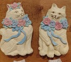 Lot Of 6 Vtg Refrigerator Magnet Cat 1980s Cat Lover Cute