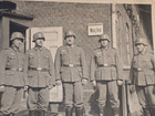 Wehrmacht Steel Helmet Soldiers Guards Wache Sign Ww2 German Military War Photo
