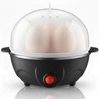 Black Electric Egg Boiler Cooker Automatic Rapid Egg Steamer 7 Egg  Capacity