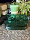 Vintage Ultramarine Jeannetteglass Food Storage Container Set W  Lids  6 Piece