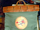 Vintage Us Postal Mail City Collection Leather Canvas Tote  Large  5