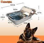Stainless Steel Automatic Dispenser Drinking Water Bowl Pet Cat Dog Livestock