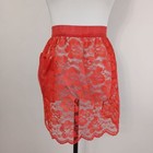 Vintage 50s Red Lace And Blue Half Aprons