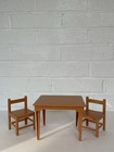 Vintage Eden Madeline Dollhouse Kitchen Furniture Lot Table Chairs Fridge Sink