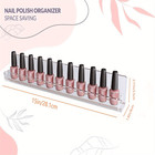 Acrylic Nail Polish Rack Wall Mount - Stylish Nail Polish Organizer 6  Shelves