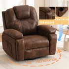 Swivel Glider Recliner Chair Nursery Rocker Single Sofa Rocking Living Room