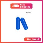 Uxcell 100pcs Rubber End Caps 4 5mm Id Vinyl Pvc Round Tube Bolt Cap Cover Screw