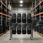 Adjustable Tire Storage Rack Rolling Tire Rack Garage Tire Storage Organization