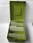 Vintage Wil-hold Wilson Sewing Pattern Box Avocado Green Plastic Usa Mcm 1970s