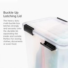 Iris Usa 103 Qt Storage Bins Plastic Gasket Box With Tight Latching Lids  2 Pack