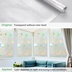 Rabbitgoo Privacy Window Film Stained Glass Rainbow Static Cling Circular Mosaic