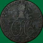 1794 Kent Hawkeurst Halfpenny Conder Token Fine F Coin  Corrosion  33803