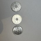 3 Vintage 1935 State Of Washington Tax Commission Tax Aluminium Tokens