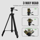 55-inch Lightweight Aluminum Laser Level Tripod Stand With Bubble Level  Quic   