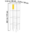 Tomato Cages Plant Support Cage Square Steel 3 5 6 10 Packs Silver green