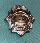 Vtg Obsolete Colonial Beach Rescue Squad Metal Pin Badge Life Member Potomac Euc