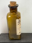 Antique Smiths Creosote Hydrastis Comp amber Glass Medicine Bottle W  Cork