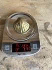 Vintage Solid Brass Metal Clamshell Scallop Shell Letter Towel Holder Heavy