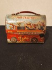 Vintage 1969 Aladdin Walt Disney Fire Fighters Dome Lunch Box No Thermos Lot 905