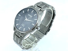 Seiko Solar Titanium Men s Watch Black Dial Weighs 2 5 Oz 100mw r V157-0bx0