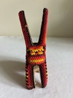 Huichol Art Rabbit Figurine Beadwork Mexican Folk Art Sculpture 4 x3  Read