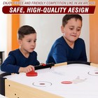 56  Air-powered Hockey Table 12v Sport Hockey Game Pushers Pucks Led Scoreboard
