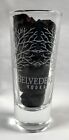 New Belvedere Vodka Tall 2 Oz Shot Glass   Wood Fruit Bar Cutting Board