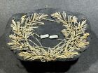 Ww2 Wwii German Military Heer Army Visor Bullion Cap Cockade   Wreath