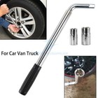 Extendable Wheel Lug Nut Wrench 17 19 21 23mm Socket Car Tire Iron Garage Tools