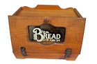 Vintage Brown Wood Bread Box Rustic Primitive Farmhouse 15 5  X 10  X 11 