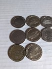 Las Vegas Hotel Casino Tokens Coins Lot Of 10 Downtown Casinos 