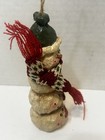 Vintage Resin Snowman Christmas Tree Ornament 5 25  Tall