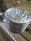 Elegant Communion 5 Tray Set With 40-hole Disks Stackable Design W  Bread Tray