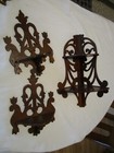 Antique Carved Wood Fretwork Scroll 3-wall Shelves 1 Corner 16 25 t 1930 s Usa