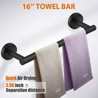 6 Pcs Bathroom Hardware Accessories Set Hand Towel Bar Ring Stainless Steel