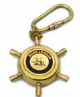 Lot Of 5 Pc Maritime Nautical Vintage Style Brass Pocket Compass Key Chain