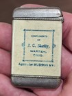  rare  Celluloid Hudson Rye Warren Cincinnati Ohio Advertising Match Holder Safe
