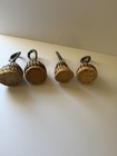 Vtg Woven Rattan Basket Caxixi Shaker Musical Idiophone Maraca Set Of Four 
