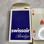  2  New Sealed Vtg Swissair Airlines Orange   Blue Sets Of Bridge Playing Cards