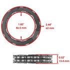 Caltric Starter Clutch Idler Drive Gear Gaskets For Honda Trx450er Es 2006-2014