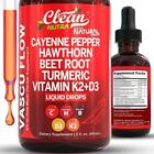 Cayenne Pepper Hawthorn Beet Root Turmeric Vitamin K2 d3 Liquid Drops 60ml
