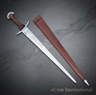 33  Custom Hand Forged Viking Sword Battle Ready Functional Wooden Scabbard
