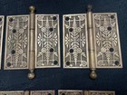 Set  6  Antique Replacement Matching Wonderful Eastlake Door Hinges Restore
