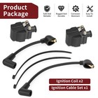 2 Ignition Coil   Cable For Outboard Mercury 6 8 9 9 10 15 20 25 Hp 339-832757a4